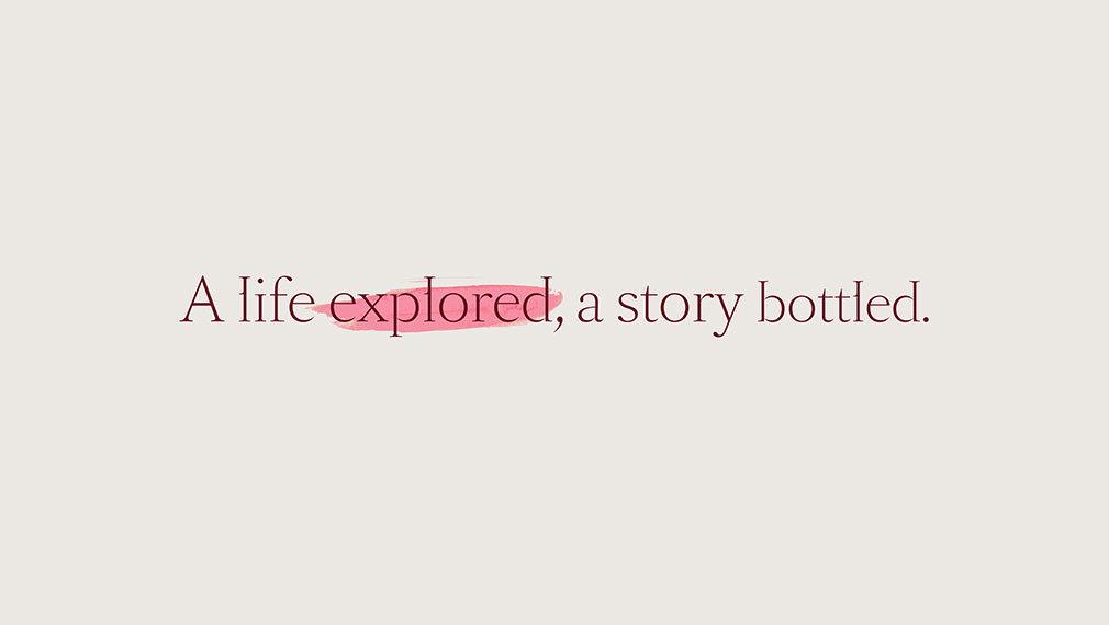 VINIV Bordeaux – A life explored, a story bottled. Sang Bleu from Swiss Typefaces