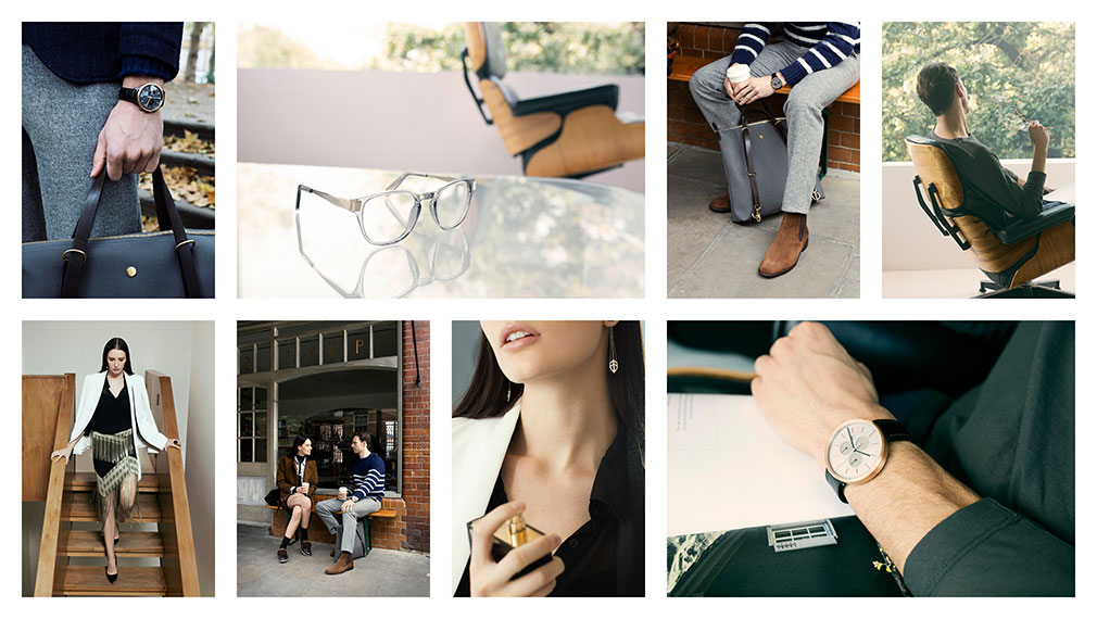 Collection of luxury fashion and lifestyle photography from short film The Moment