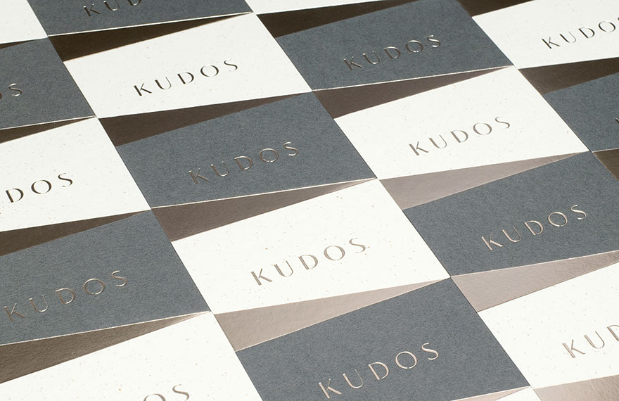 Kudos luxury foiled Colorplan business cards