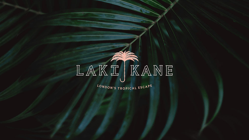 Logo design for luxury tropical escape bar Laki Kane