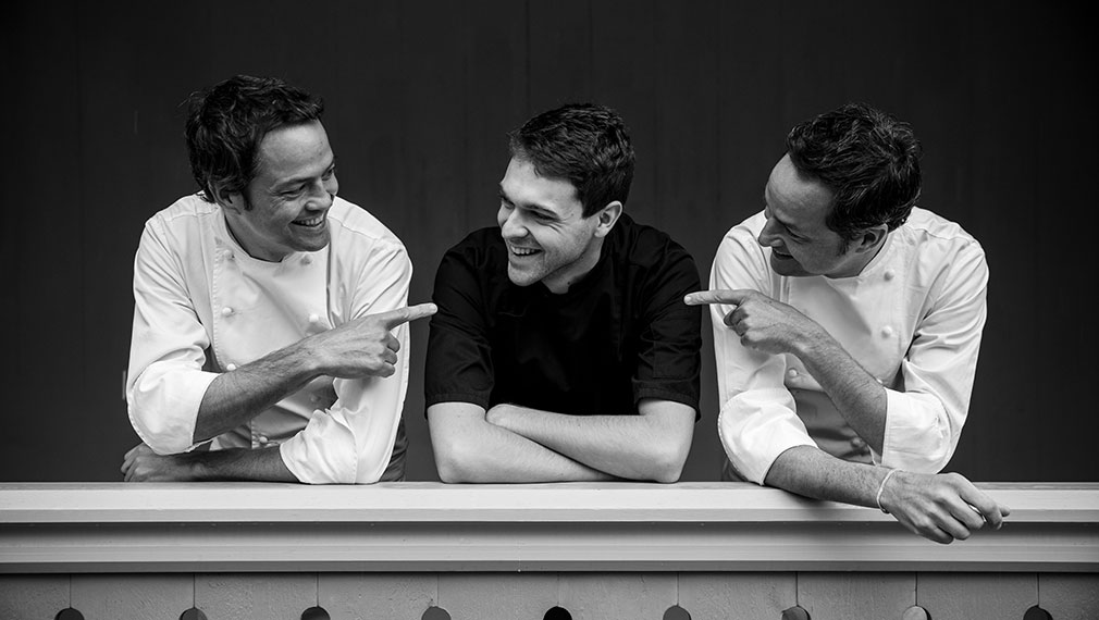 Portrait photography of Hermanos Torres and their head chef Nahuel Pazos