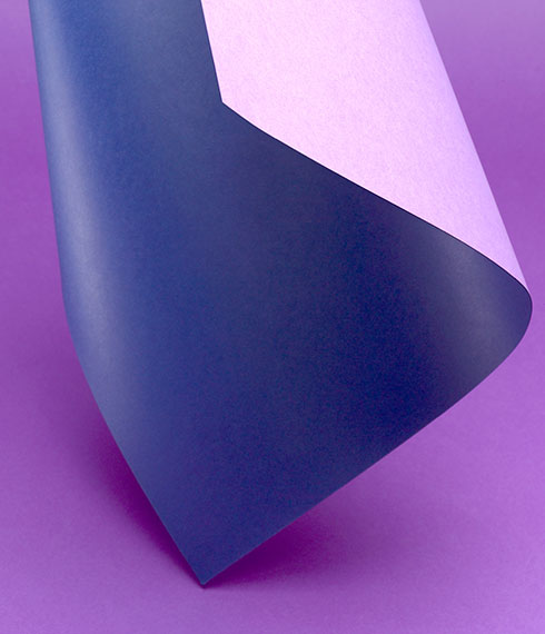 Luxury blue and purple paper photography capturing light and texture