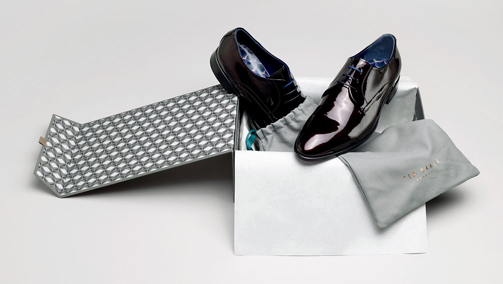 Luxury shoe box and packaging for Ted Baker's Well Heeled collection