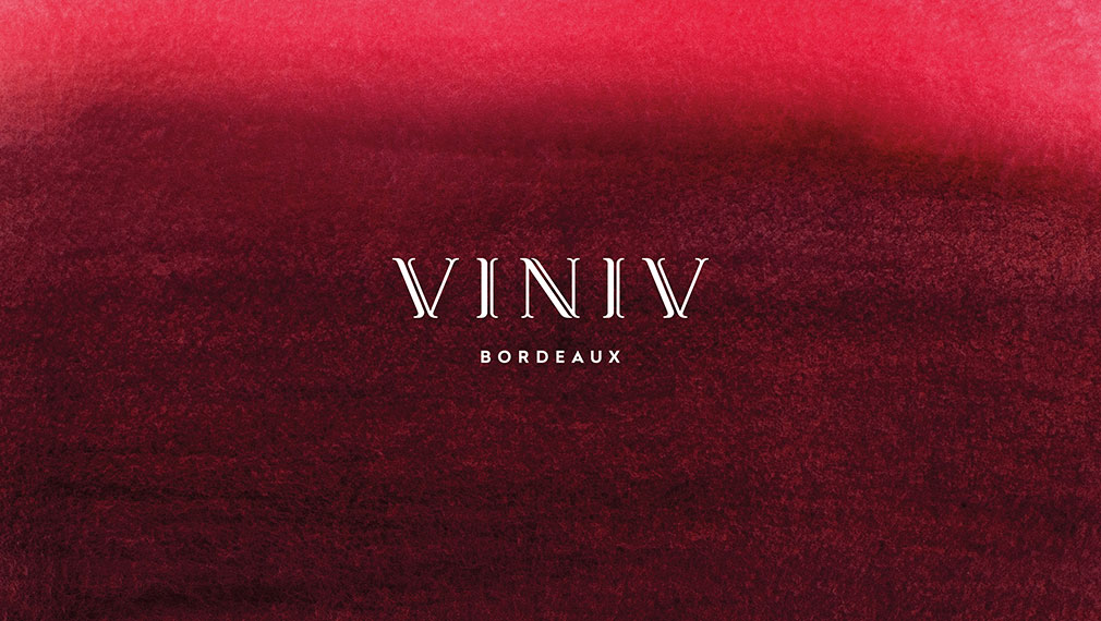 Logo for luxury wine experience brand Viniv Bordeaux